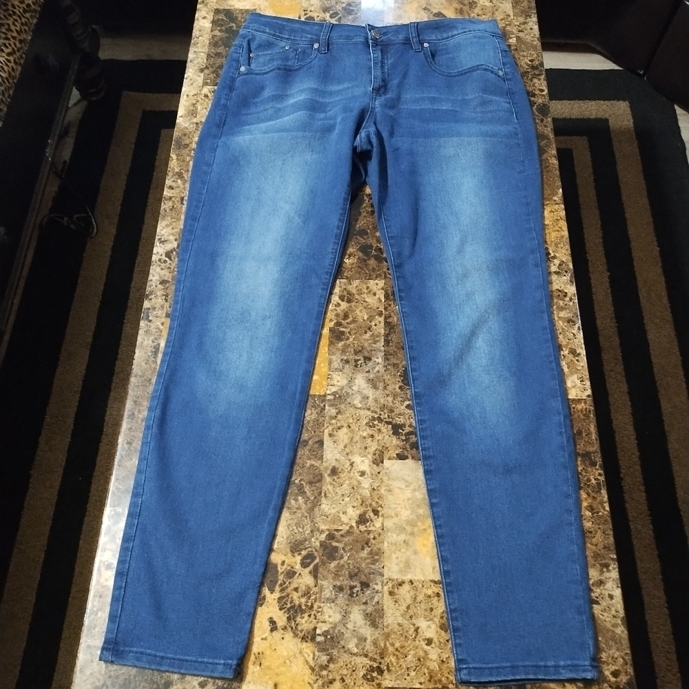 Women's Dark blue Love Indigo skinny jeans
